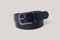 1.5 Inch Wide Black Leather Belt